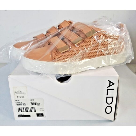 Aldo Shoes - ALDO PALSE-28 Womens Shoes Size 7.5 Brown Suede Hook and Loop Slip On NEW